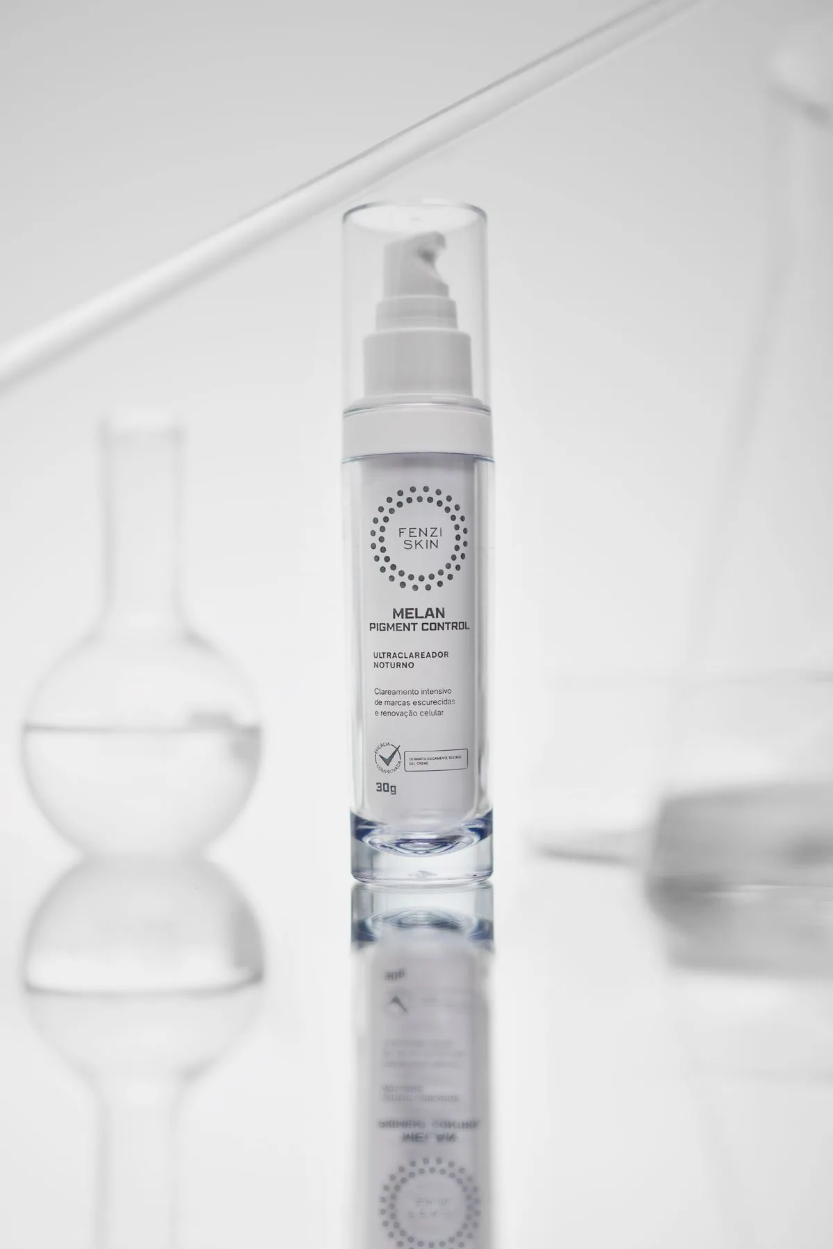 A skincare serum still life